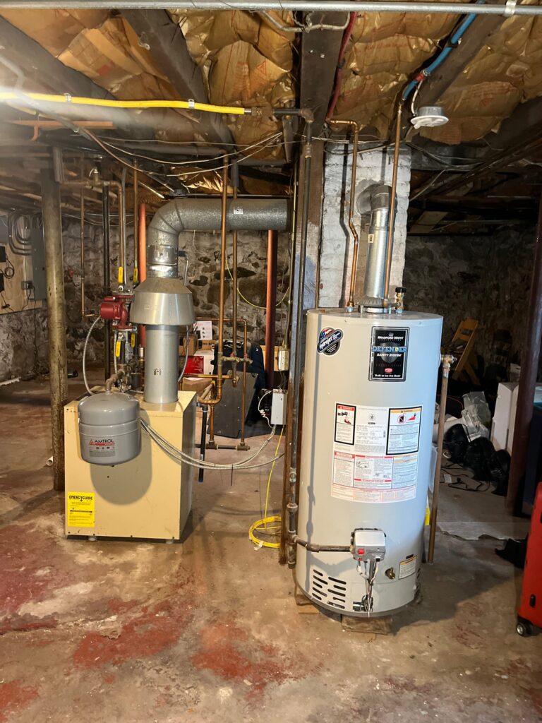A water heater installation done by Excel Mechanical.